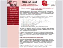 Tablet Screenshot of obracunplac.dashofer.si